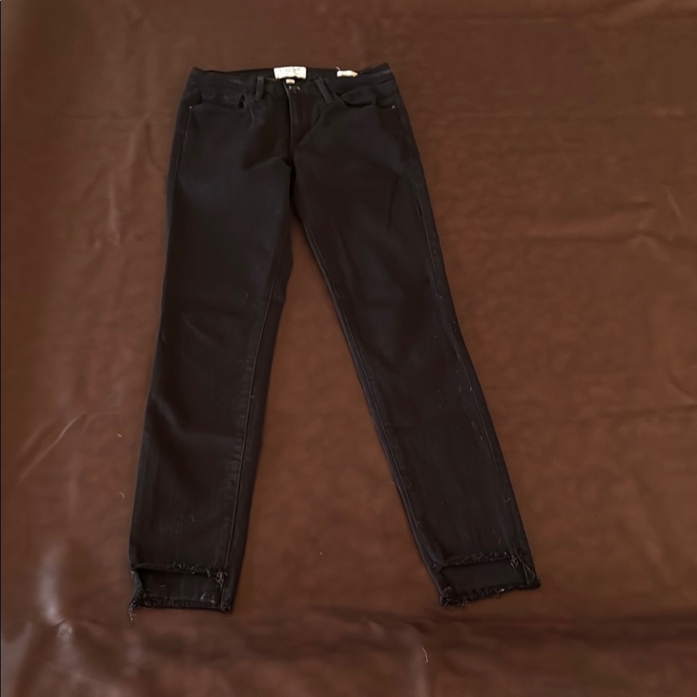 Frame Denim Black Skinny Jeans Modern Fit